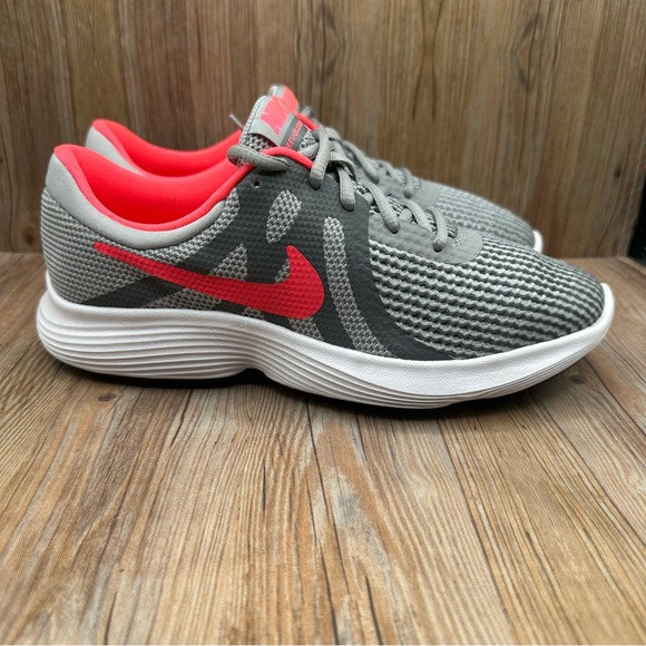 Nike Shoes - Nike Revolution 4 GS Wolf Grey Youth Running Shoes Sneakers